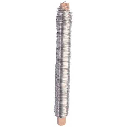 Ståltråd/Bindetråd Sølv 0,65mm 100g