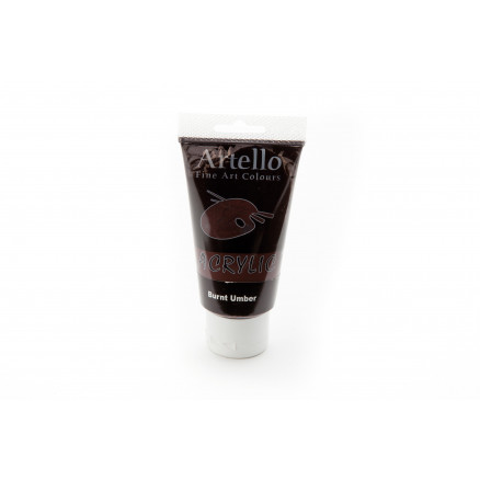 Artello Akrylmaling/Kunstnerfarve Mørkebrun 75ml