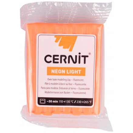 Cernit Modellervoks Neon 211 Orange 56g thumbnail