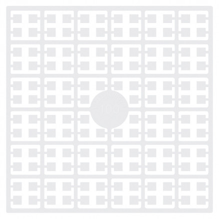 Pixelhobby Midi Perler 100 Hvid 2x2mm - 144 pixels thumbnail