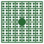 Pixelhobby Midi Perler 345 Mørk smaragdgrøn 2x2mm - 140 pixels
