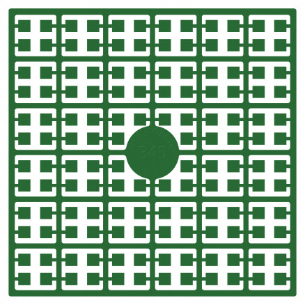 Pixelhobby Midi Perler 345 Mørk smaragdgrøn 2x2mm - 140 pixels