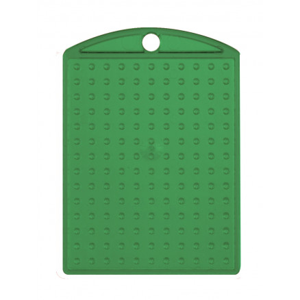 Pixelhobby Nøglering/Medallion Transparent Grøn 3x4cm - 1 stk