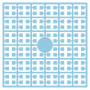 Pixelhobby Midi Perler 288 Ekstra lys Blå Kornblomst 2x2mm - 140 pixels