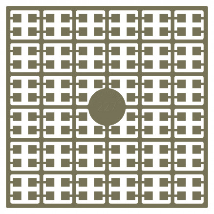 Pixelhobby Midi Perler 227 Mørk mat Brun 2x2mm - 140 pixels