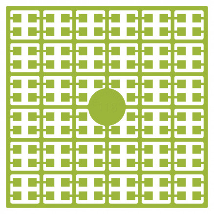 Pixelhobby Midi Perler 118 Lime Grøn 2x2mm - 140 pixels