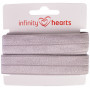 Infinity Hearts Foldeelastik 20mm 012 Grå - 5m