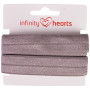 Infinity Hearts Foldeelastik 20mm 017 Mørkegrå - 5m