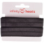 Infinity Hearts Foldeelastik 20mm 030 Sort - 5m