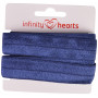 Infinity Hearts Foldeelastik 20mm 370 Marineblå - 5m