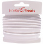 Infinity Hearts Pipingbånd Stretch 10mm 029 Hvid - 5m