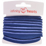 Infinity Hearts Pipingbånd Stretch 10mm 370 Marineblå - 5m