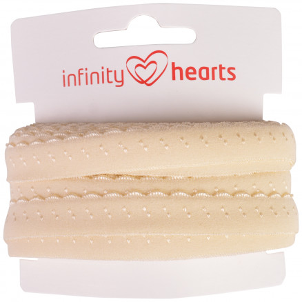 Infinity Hearts Foldeelastik Blonde 22/11mm 810 Natur - 5m thumbnail