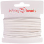 Infinity Hearts Snor Alcantara 2mm 01 Hvid - 5m