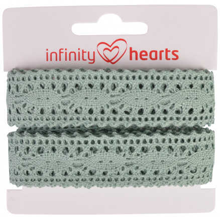 Infinity Hearts Blondebånd Polyester 25mm 06 Grå - 5m