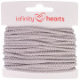 Infinity Hearts Anoraksnor Polyester 3mm 02 Grå - 5m