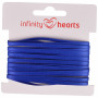 Infinity Hearts Satinbånd Dobbeltsidet 3mm 329 Marineblå - 5m