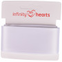 Infinity Hearts Satinbånd Dobbeltsidet 38mm 029 Hvid - 5m