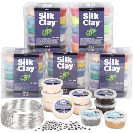 Klassesæt til figurer med Silk Clay®, 1sæt thumbnail
