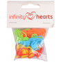 Infinity Hearts Maskemarkører Ass. farver 22mm - 50 stk