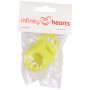 Infinity Hearts Suttekæde Adapter Lime 5x3cm - 5 stk