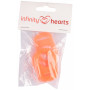 Infinity Hearts Suttekæde Adapter Orange 5x3cm - 5 stk