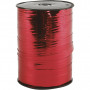Gavebånd, metal rød, B: 10 mm, blank, 250 m/ 1 rl.