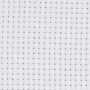 Aidastof, str. 50x50 cm, hvid, 43 tern pr. 10 cm, 1stk.