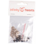 Infinity Hearts Sikkerhedsøjne/Amigurumi øjne Guld 8mm - 5 sæt