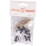 Infinity Hearts Sikkerhedsøjne/Amigurumi øjne Klar 12mm - 5 sæt