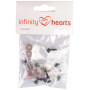 Infinity Hearts Sikkerhedsøjne/Amigurumi øjne Grøn 17mm - 5 sæt