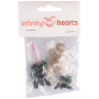 Infinity Hearts Sikkerhedsøjne/Amigurumi øjne Grøn 12mm - 5 sæt