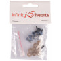 Infinity Hearts Sikkerhedsøjne/Amigurumi øjne Blå 8mm - 5 sæt