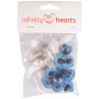Infinity Hearts Sikkerhedsøjne/Amigurumi øjne Blå 20mm - 5 sæt