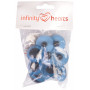 Infinity Hearts Sikkerhedsøjne/Amigurumi øjne Blå 30mm - 5 sæt