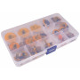 Infinity Hearts Sikkerhedsøjne/Amigurumi øjne i plastboks Orange 8-30mm - 18 sæt - 2. sortering