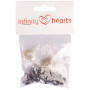 Infinity Hearts Sikkerhedsøjne/Amigurumi øjne Brun 12mm - 5 sæt