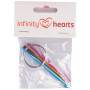 Infinity Hearts Hæklenåle Nøglering 3-5mm 3 størrelser