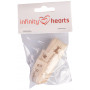 Infinity Hearts Stofbånd/Labels bånd Handmade ass. figurer 15mm - 3 meter