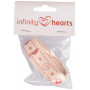 Infinity Hearts Stofbånd/Labels bånd Blomster ass. motiver Rød 15mm - 3 meter