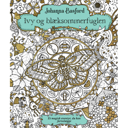 Bestil Ivy og blæksommerfuglen – Malebog af Johanna Basford – kr.