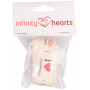 Infinity Hearts Stofbånd/Labels bånd Handmade ass. motiver 20mm - 3 meter