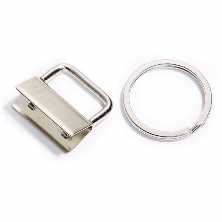 Prym Spænde til Nøglesnor/Keychain Metal Sølv 25mm - 1 stk thumbnail