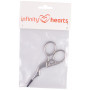 Infinity Hearts Broderisaks Stork Sølv 9,3cm - 1 stk