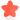 Infinity Hearts Seleclips Silikone Stjerne Rød 5x5cm - 1 stk