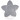 Infinity Hearts Seleclips Silikone Stjerne Grå 5x5cm - 1 stk