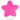 Infinity Hearts Seleclips Silikone Stjerne Cerise 5x5cm - 1 stk