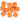 Infinity Hearts Perler Geometriske Silikone Orange 14mm - 10 stk