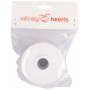Infinity Hearts Blonde/Blondebånd Hvid 25mm 2,5m