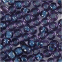 Rocaiperler, mørk blå, diam. 1,7 mm, str. 15/0 , hulstr. 0,5-0,8 mm, 500 g/ 1 ps.